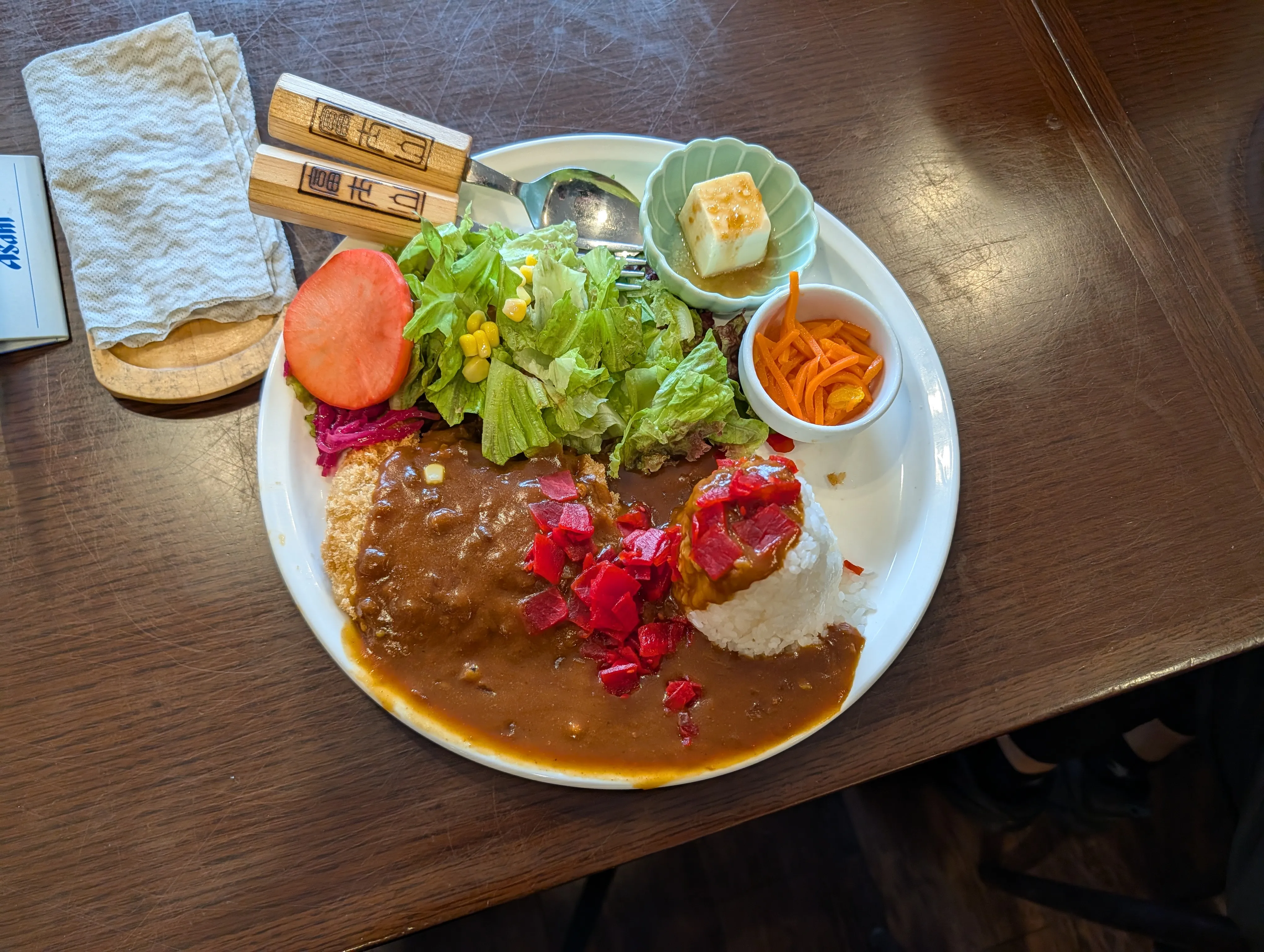 五合目餐廳的咖哩飯